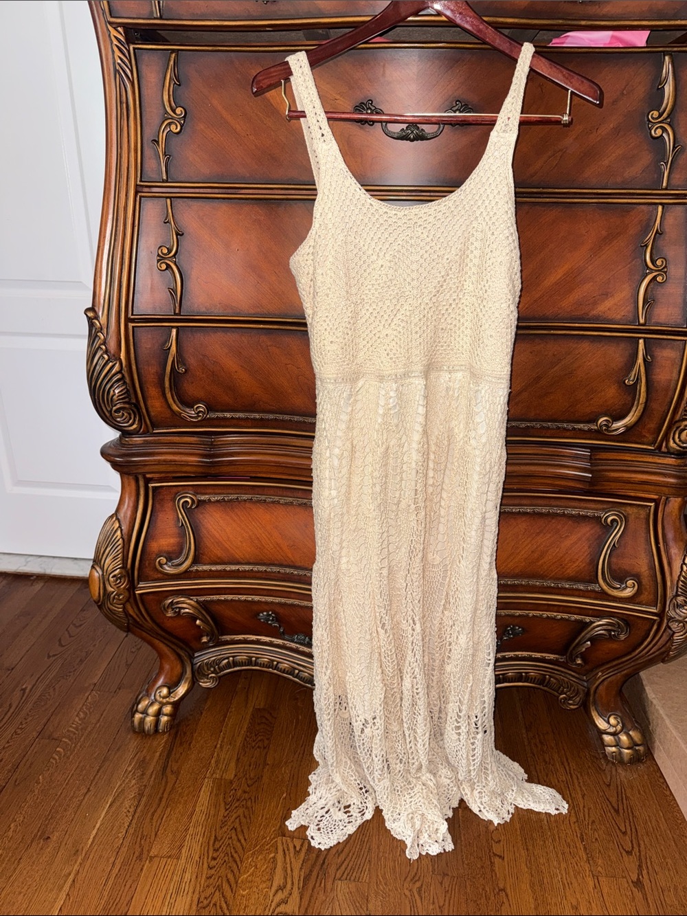Dotti Cream Crochet Maxi Dress